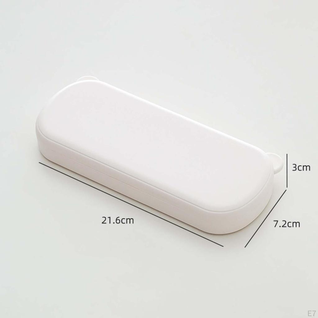 Multifunction Pencil Case Container Simple Rectangle Practical Large Capacity Storage Compact