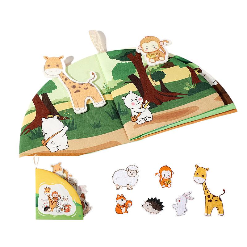 Children S Tear Book Baby Cloth Book Toy Picture Matching Can Tear Paste Repeatedly Tear Paste Cloth Art StyleA