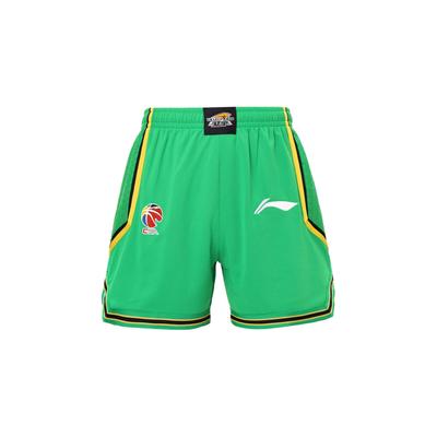 Li Ning CBA Series Professional Basketball Printed Breathable Loose Comfortable Basketball Shorts Men Shorts Dark-Green AAPS415-1