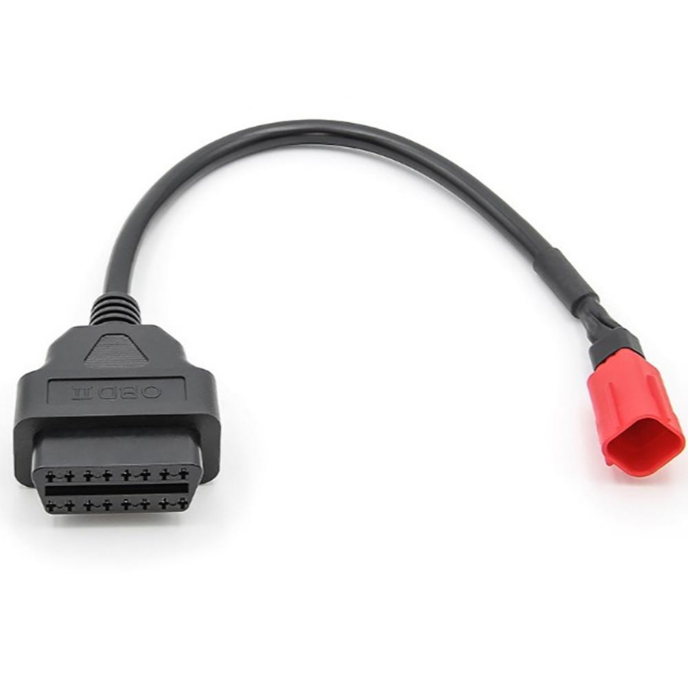 1pcs 6 Pin to 16Pin OBD2 Diagnostic Adapter Cable for Moto Guzzi Piaggio Vespa Motorcycle Engine Fault Diagnosis Tool