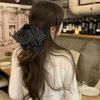 Women's Vintage Dot Chiffon Ribbon Clip Hairpin
