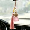 1Pcs Chinese Style Gourd-Shaped Car Essential Oil Diffuser Fragrance Air Freshener Perfume Empty Bottle Pendant With Tassel