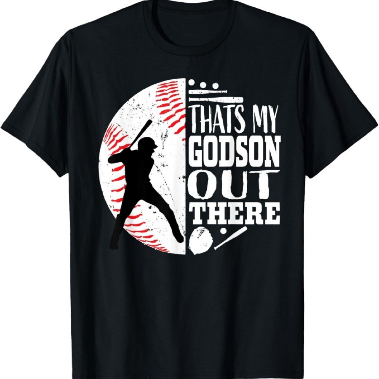 

Cute That s My Godson Out There Baseball Godmother Godfather T-Shirt XXXXXL чорний