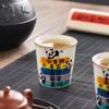 Beige Ru Kiln Teacup Master Cup Couple Cup Creative High-End Coke Cup Ceramic Kung Fu Tea Cup Souvenir