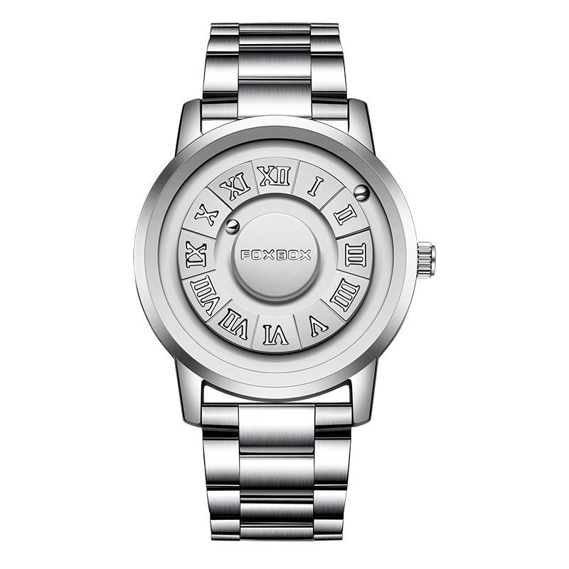 FOXBOX/Lige Magnetic Levitation Men's Watch - Black Tech Creative Concept.