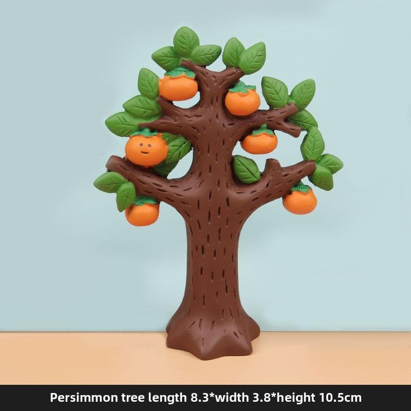 Orange Cat Citrus Cat Cute Handmade Decoration Item Cute Particle Home-made Resin Artwork Small Decoration Piece
