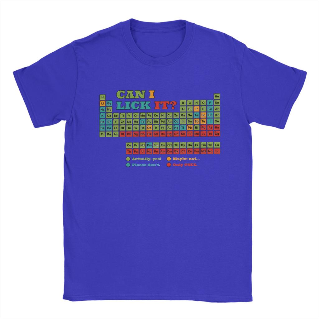 Mens Fun Periodic Table T Shirt 100 Cotton Clothes Leisure Short Sleeve Crew Neck Tees Plus Size TShirt