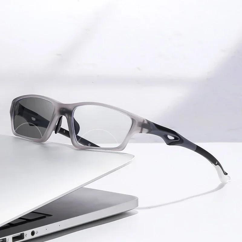 

Fashion Sports Photochromic Presbyopia Glasses Bifocal Eyeglasses Outdoor Anti-Slip And Durable Uv Protection Diopter 0 To +4.0 0
