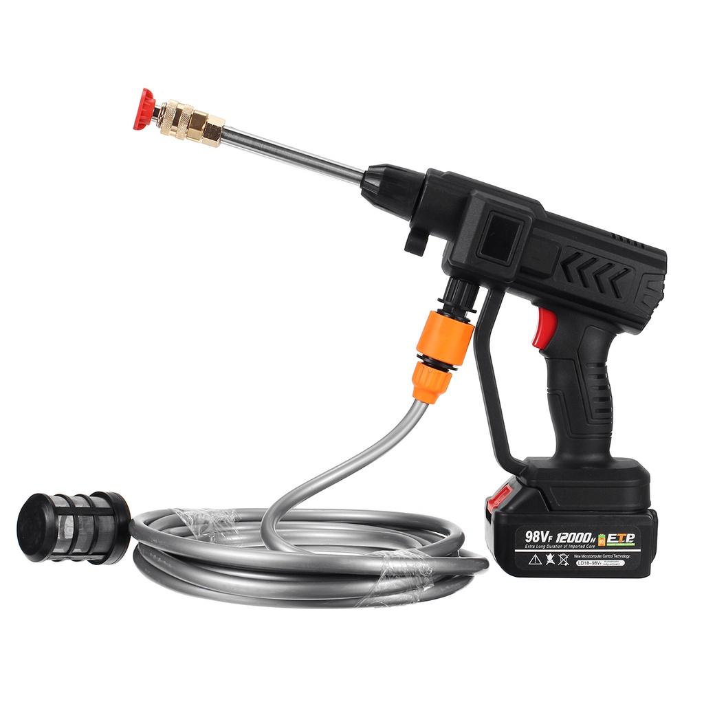 40 Bar Electric Wireless Car Washer 15000mAh High Pressure Cordless Portable Spray Foam for 98VF Battery Rechargeable