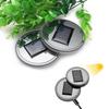 Solar Rechargeable Night Glow Car Cup Pad LED Light Auto on Off Vibration Sensor Green Cup Holder Mat Bottle Coaster Car
