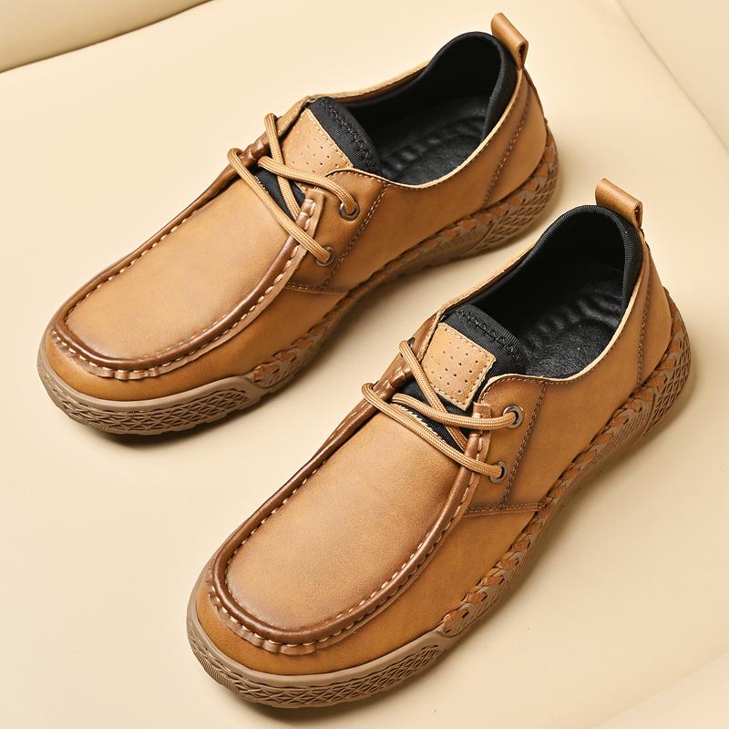 38-46 Men's Plus Size Fashionable Outdoor Casual Shoes Leather Shoes Business Casual Shoes Hiking Shoes