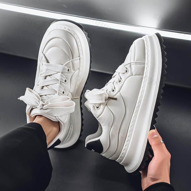 Fashion 2025 New Spring Men's Thick Soled Height Increasing Shoes Casual Sports Breathable Comfortable Fashion Trend Platform sneakers