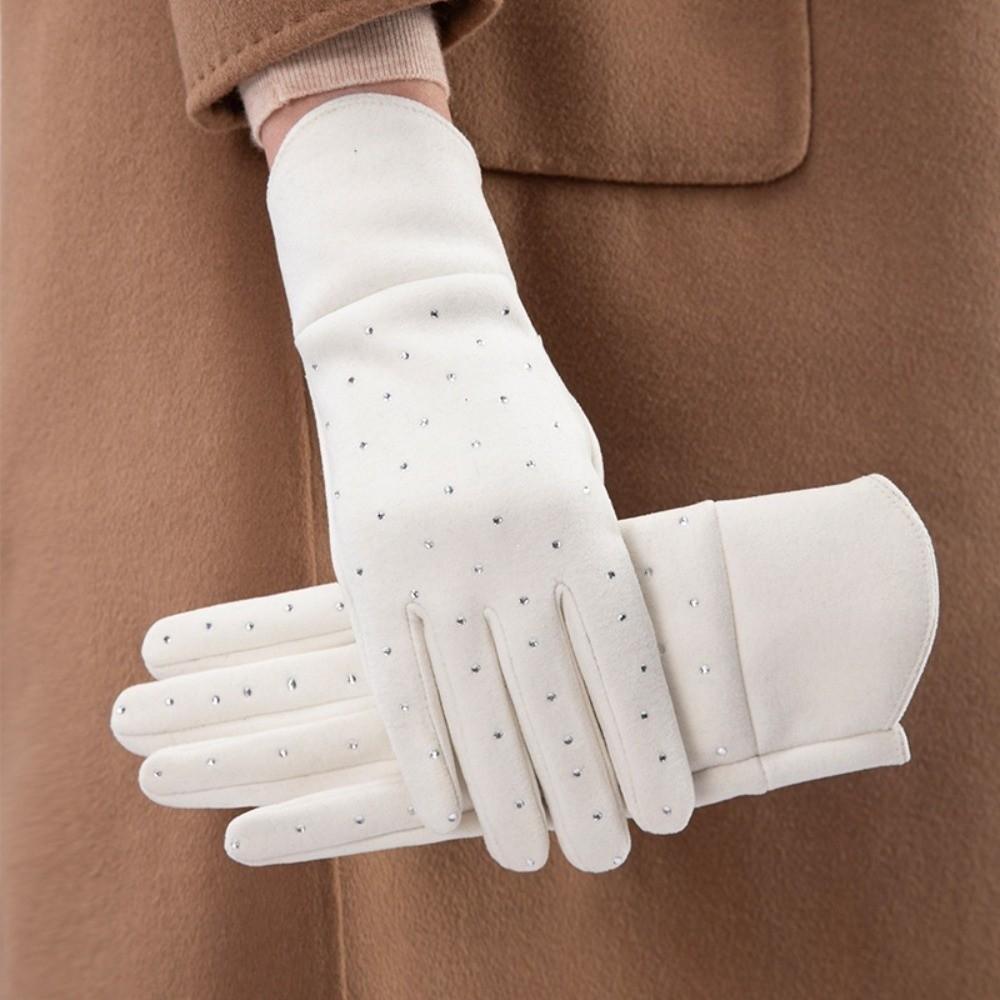 Fleece Lined Winter Gloves Touchscreen Women's Gloves Fashion Cycling Gloves Winter