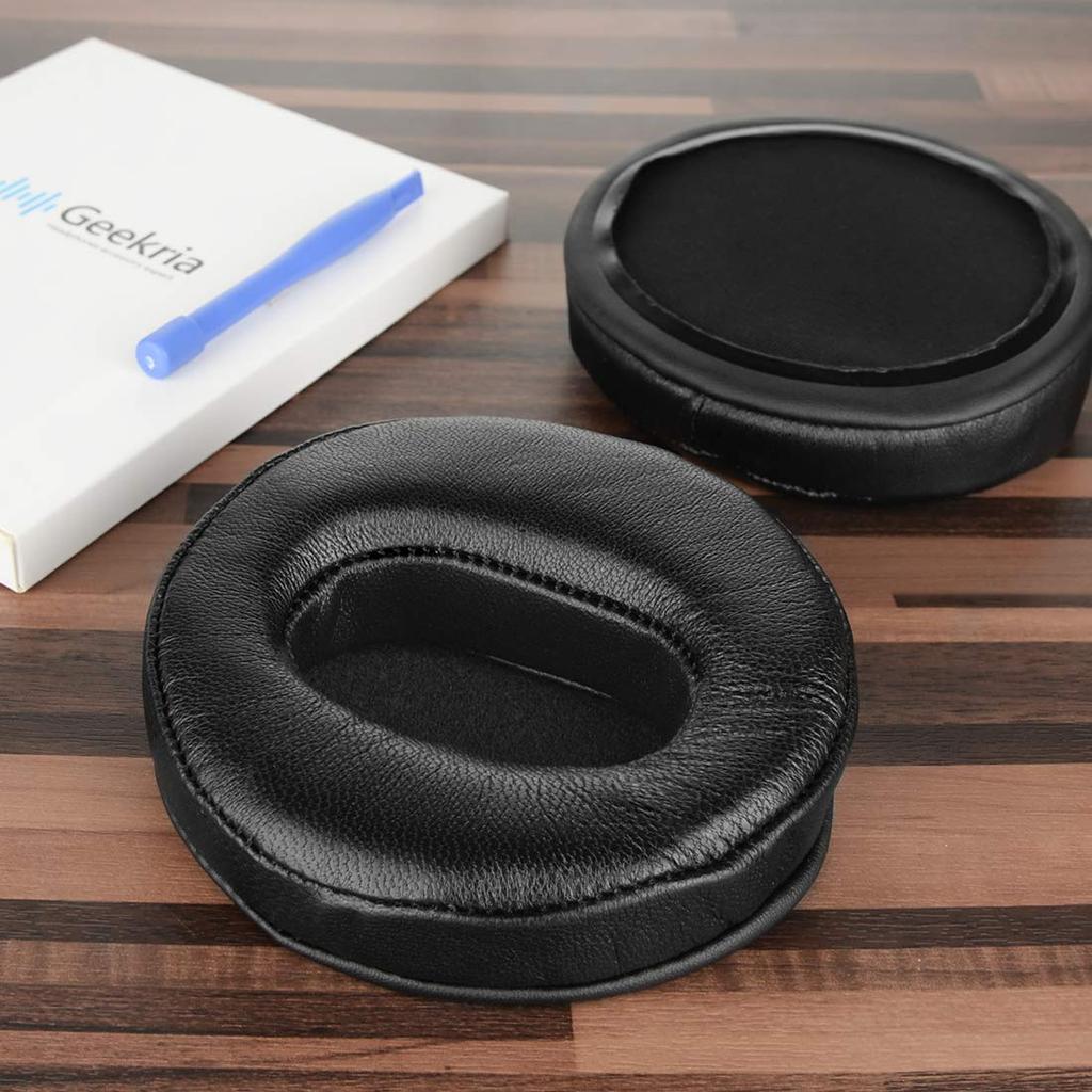 Geekria Elite Earpads Compatible with Fostex TH600, TH610, TH500RP, TH900, TH900 MKII, and Massdrop x Fostex TH-X00 Headphones (Sheepskin/Black)