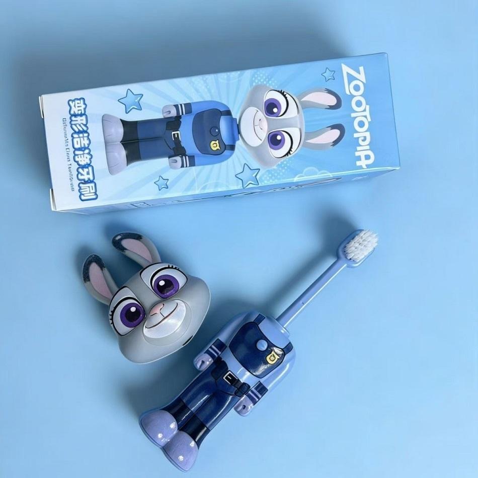 

Zootopia Scalable Toothbrush Cute Nick Judy Anime Figures Transformable Soft Bristled Toothbrush Fine Bristled Kids Fans Gifts