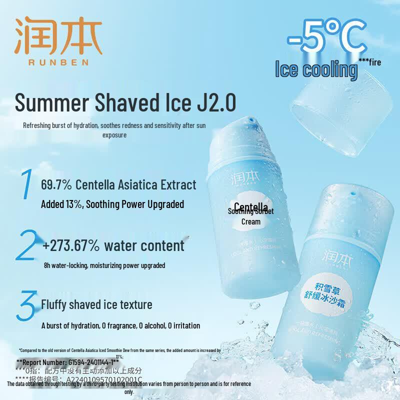 Runben Sunscreen Stick & Cica Soothing Cream Combo