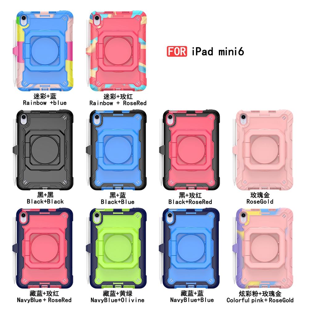 Capas para tablet Capa para iPad Mini 6 2021 A2567 A2568 A2569 Capa de silicone resistente à prova de choque para tablets infantis para iPad Mini 6 Capa Fundas
