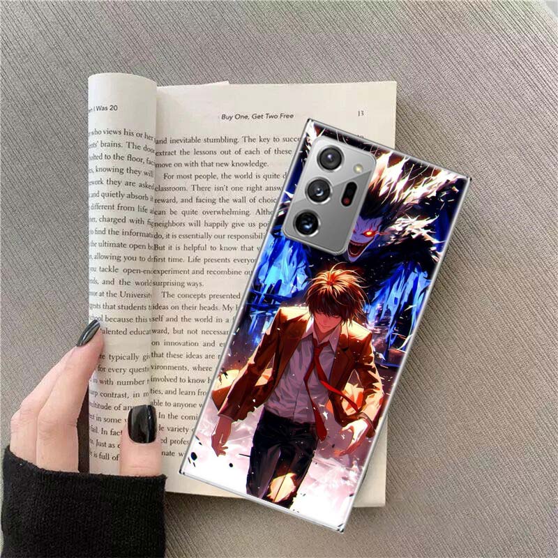 Anime Deth Note Light Yagami Phone Case For Samsung Galaxy S25 Edge S24 S23 FE S22 S26 Ultra S21 S20 S10 Plus Capa Soft