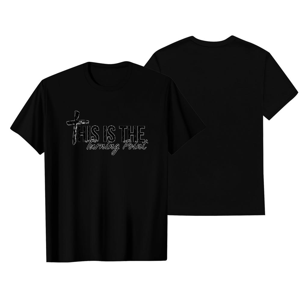 Unisex Round Neck Casual Printed Short-sleeved T-shirt Top