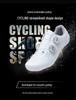 Unisex Cycling Shoes with Double Buckle and Lock, Hard Rubber Sole for Road and Mountain Biking