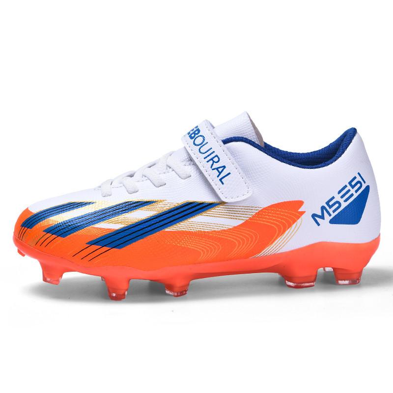 Children'S Football Shoes Boys And Girls Teenagers Tf Broken Nails Artificial Turf Ag Nails Leather Foot Training Shoes Lightweight