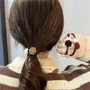 3Pcs Temperament Rose Hair Rope Gentle Ponytail Pearl Head Rope High Elastic Tie Hair Headwear Girls Women Hair Accessories