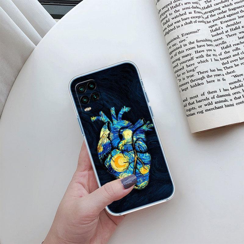 Calm Heart Art Transparent Phone Case for Motorola Moto G10 G20 G30 G31 G32 G34 G35 G41 G42 G50 G51 G52 G55 G60 G60S