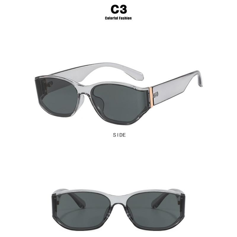 Women's sunglasses, curved sunglasses, square fashion sunglasses.