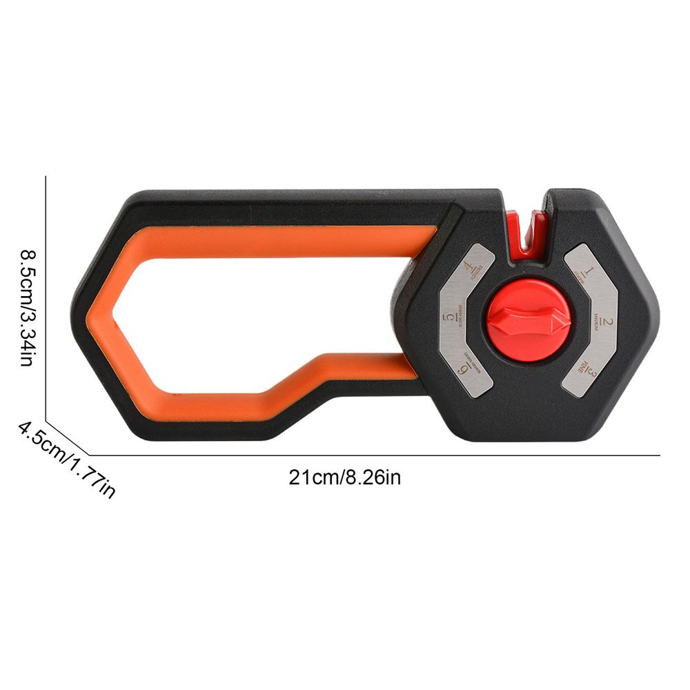 

Multifunction Six-stage Knife Sharpener Adjustable Angle Kitchen Professional Grinding Machine Cutter Wheel Sharpening Tools 21x8.5x4.5cm