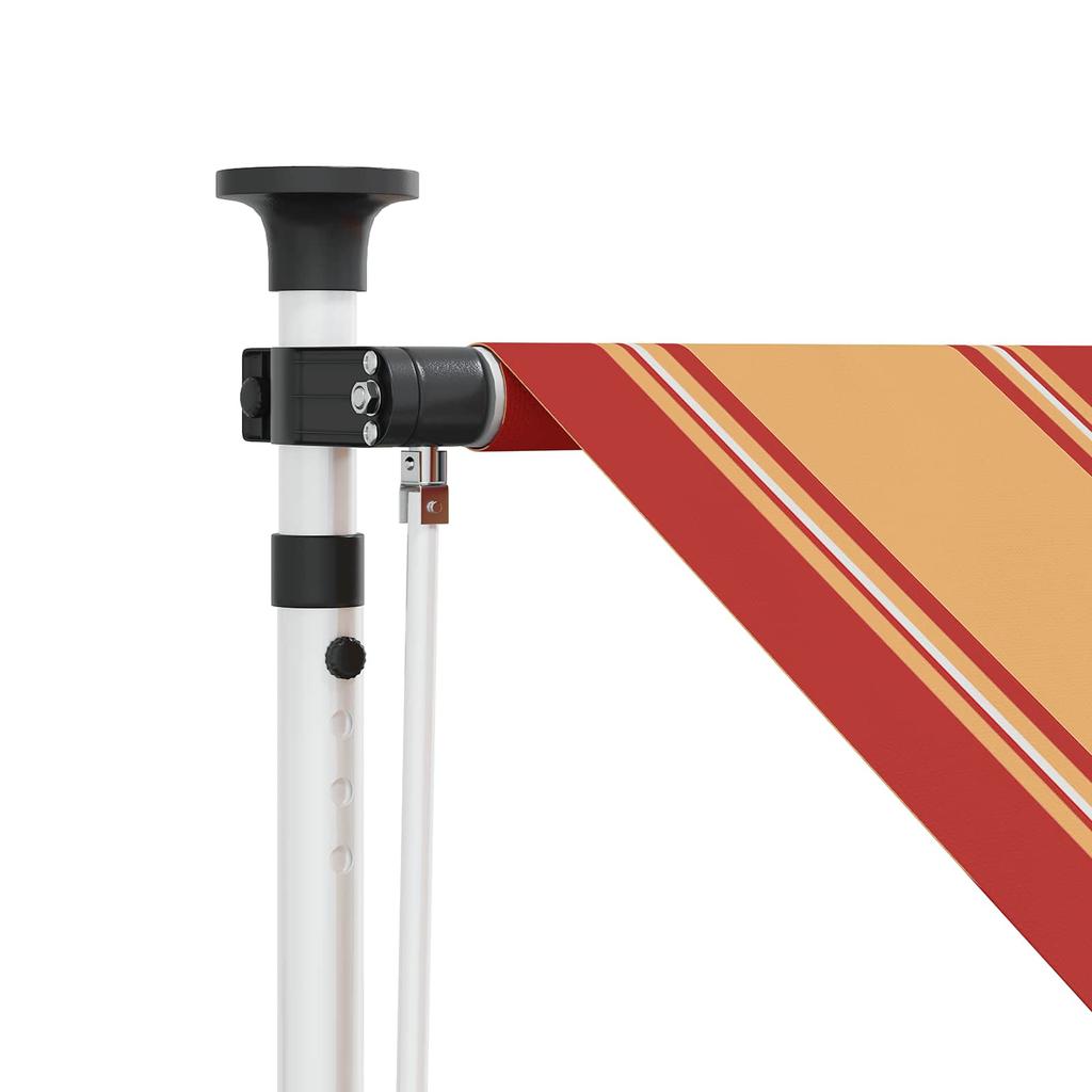 Manual Retractable Awning Multicolour 300 X 115 X 300 Cm