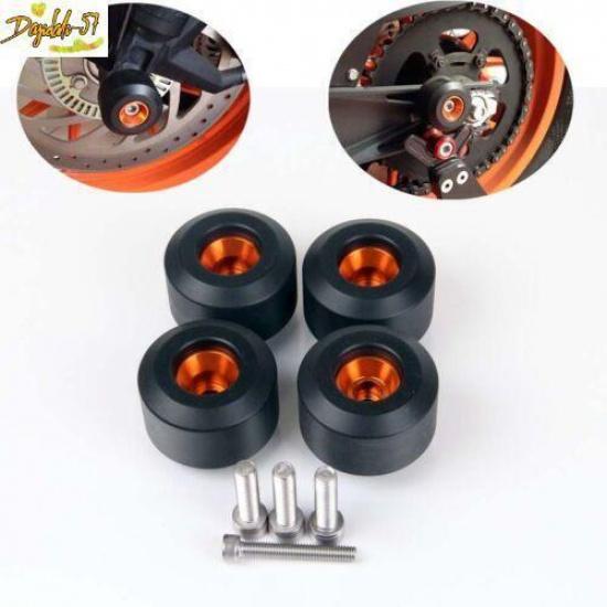Front Rear Fork Wheels Frame Slider Crash Protectors For KTM DUKE 200/390 4PCS