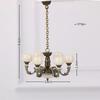 1/12 Miniature Chandelier Lamp Model Figurine Furniture For Doll House Living Room Decoration With Realistic Design