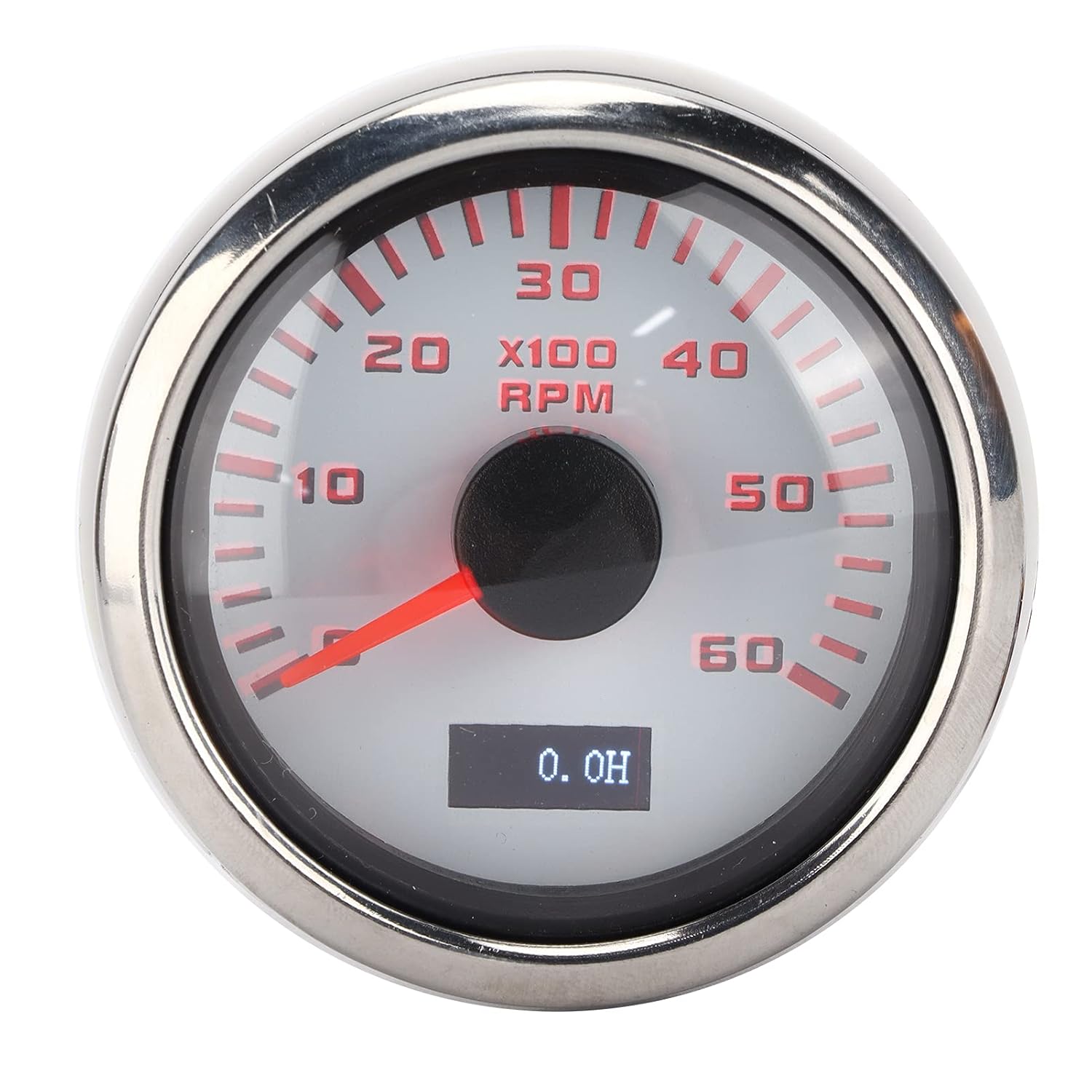 

52mm Pointer Tachometer Gauge 6K RPM Tacho Meter IP67 Waterproof Universal Tacho Meter for 1 to 8 Cylinder Motorcycle Car Boat Gasoline Engine