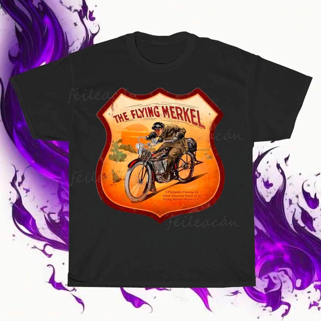 

Brand New Flying Merkel Logo American T-Shirt Funny Size S to 5XL XL