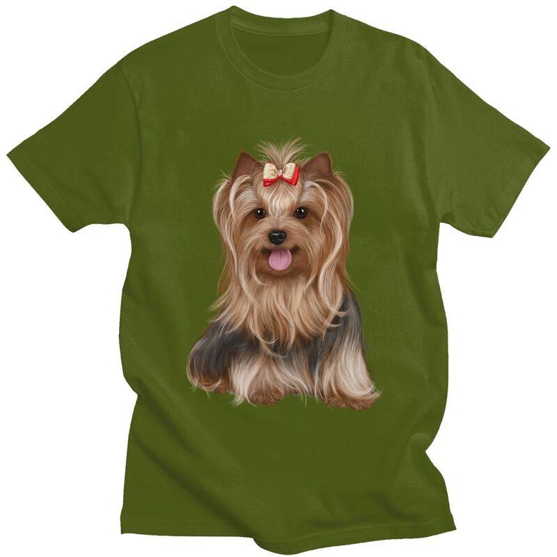 Custom Yorkshire Terrier Yorkie Dog T Shirt for Men Tshirt Tees Tshirts