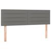 VidaXL LED Headboard Bedroom Furniture Double Bed Accessory Head of Bed Frame Interior Dark Grey 3121751
