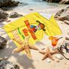 Custom Name Personalized Pippi Longstocking Print Beach Towel, for Trip Camping Beach Party Home Decor, Birthday Gift for Family & Friends