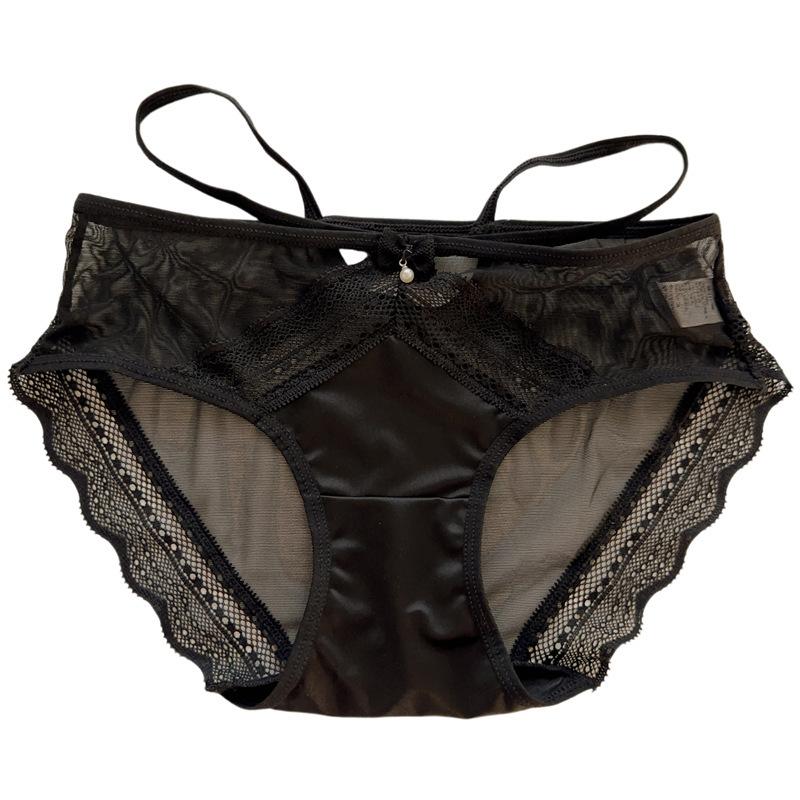 Damen Wollen Wind Taille Atmungsaktiv Sexy Ohne Spuren Heben Hüfte Tasche Hüfte Würze Spitze Kante Slips Unterwäsche