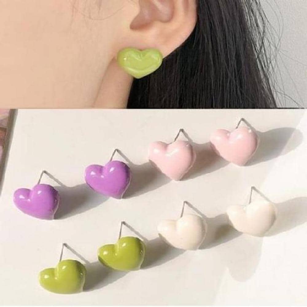 [Onm] Onm Heart Earrings Fashion Daily Romantic Earrings (37327774)