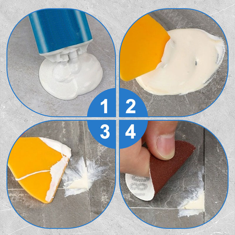 Tile & Marble Repair Paste Waterproof Bathroom Tub Floor Ceramic Crack Adhesive Universal Ceramic Crack Repair Tool