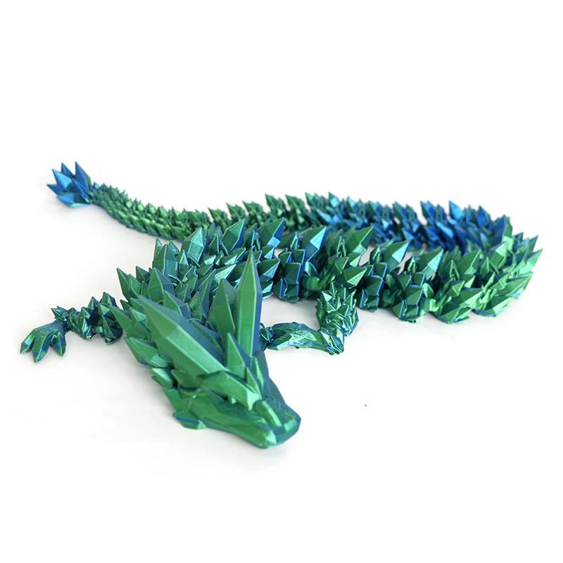 3D-printede dragefigurer Flerleddet bevegelig dragemodell Leker Bordplate Dekorativt ornament Bursdagsgaver