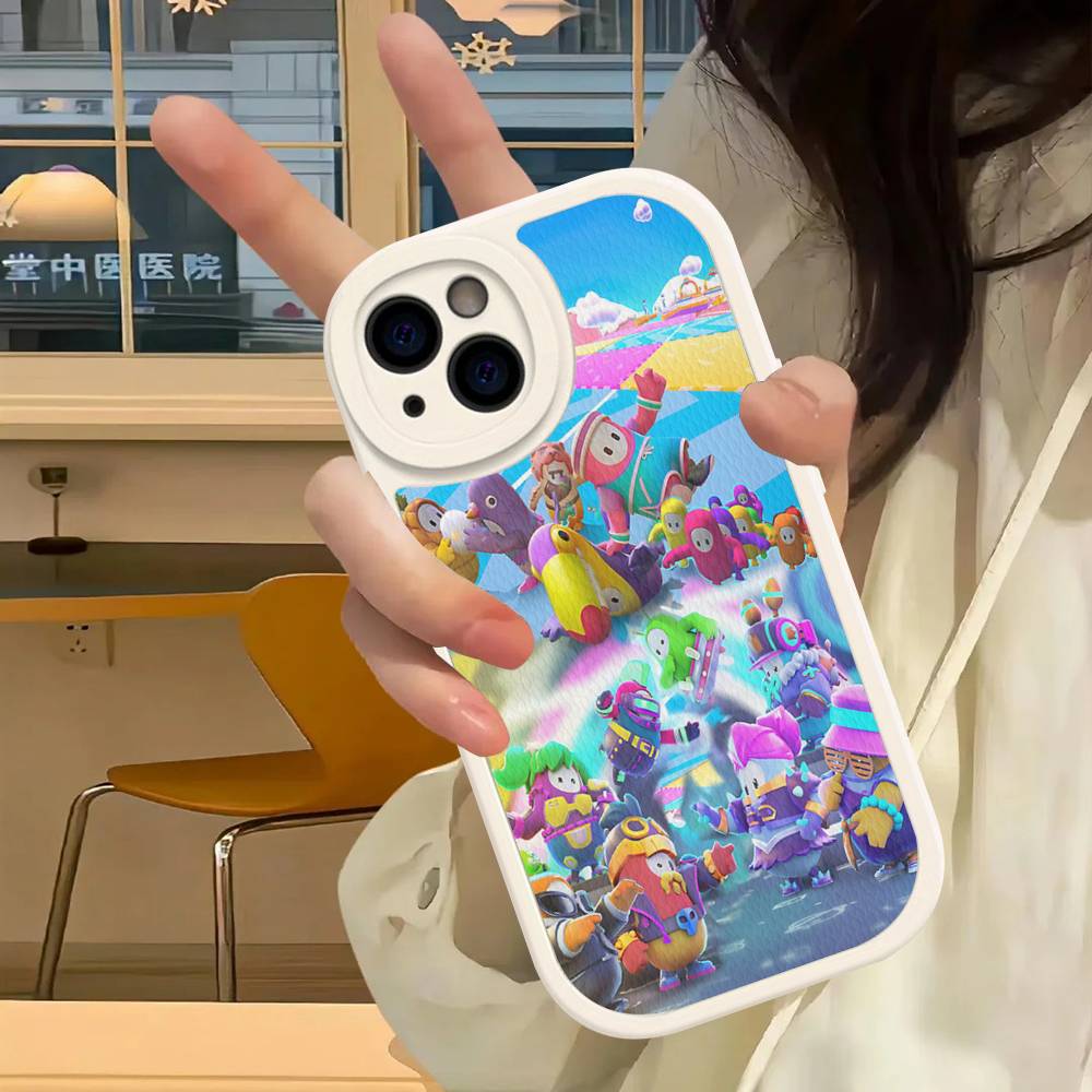 F-Fall G-Guys Party Game Phone Case Hard Leather For IPhone 14 13 16 Mini 15 14 11 12 Pro Max Plus Fundas