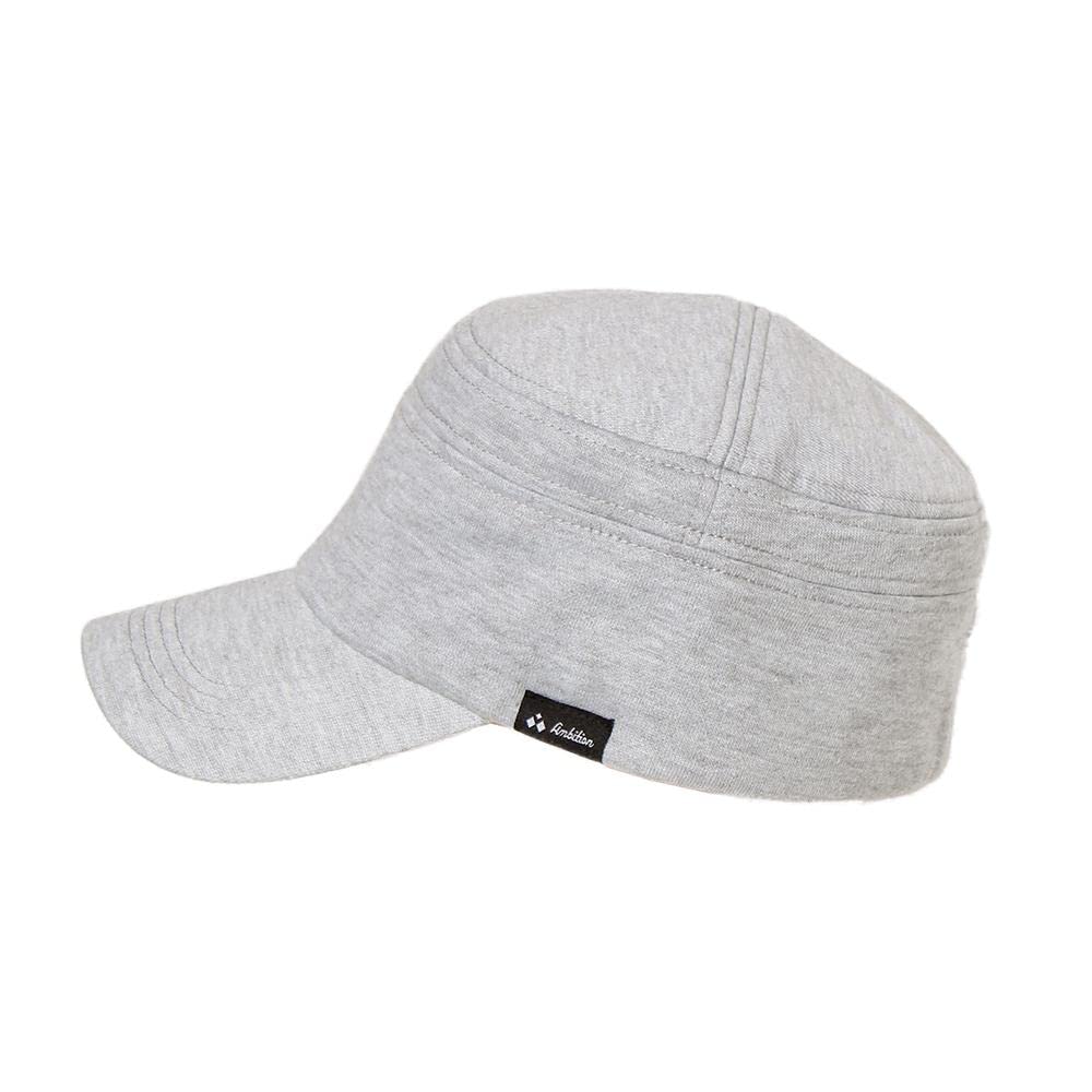 ICHIYON Work Cap for Men and Features a Single Sweatshirt Hand Adjustable Gray [14+ PLUS] Women, 100% Cotton, Tag, Fabric, Soft, Washable, Size,