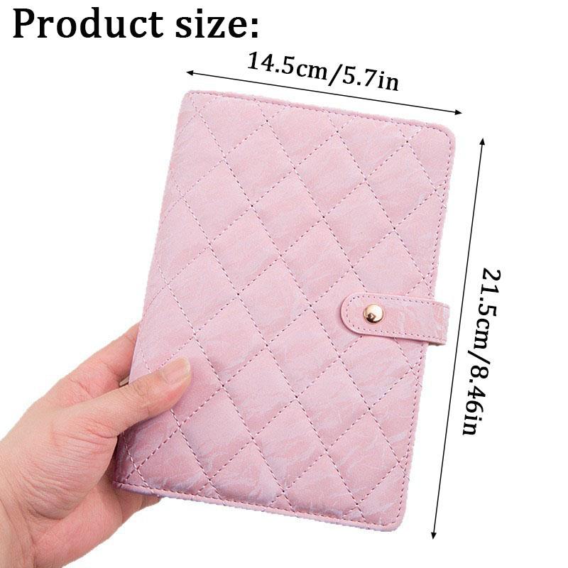 Hochwertiges Transparentes Schmuckaufbewahrungsbuch Samt mit Reißverschluss Halskette Ordner Aufbewahrungsbuch Luxus PU Leder Klarsichthüllen