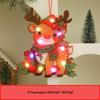 New Christmas Glowing Ornaments: Santa, Deer & Polar Bear Lights for Door Hanging & Scene Decoration