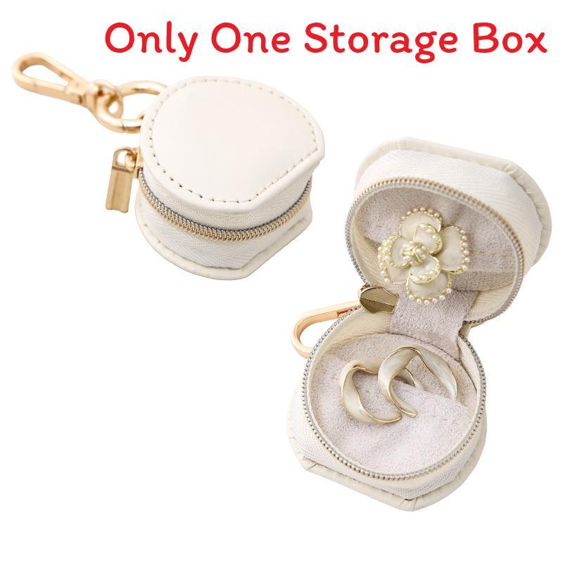 Jewelry Organizer Case With Leather Material For Travel And Gift Use