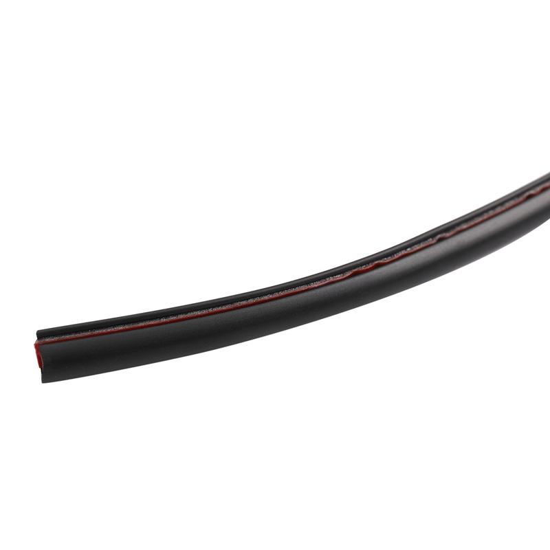 2X 16FT/5M Black Moulding Trim Rubber Strip Car Door Scratch Protector Edge Guard