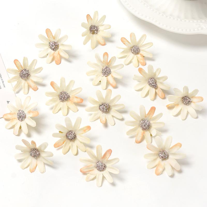 30/50Pieces 3cm Silk Rose Artificial Flowers Heads Fake Flowers for Home Decor Room Wedding Decoration DIY Garland Accessories