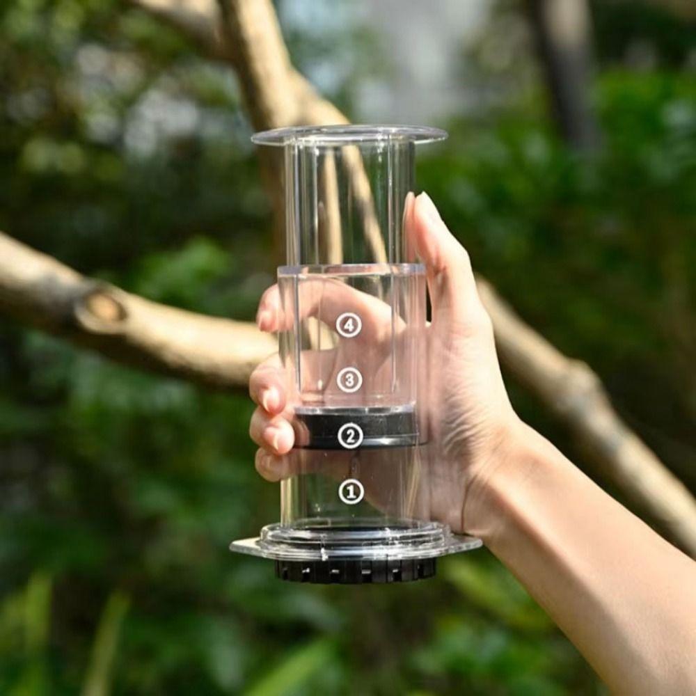French Style Press Coffee Pot Portable Hand Pour Coffee Maker Coffee Machine Coffee Kettle  Camping