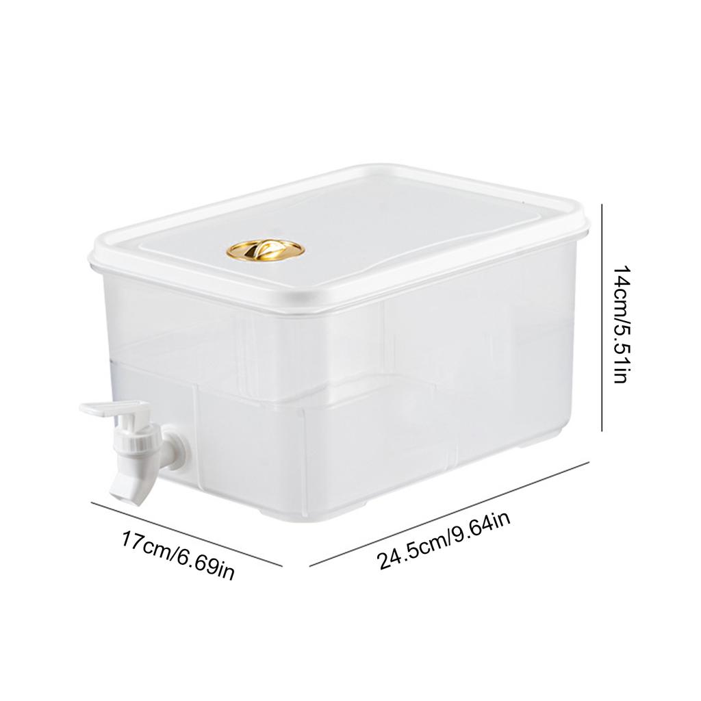 3.5/5L Refrigerator Cold Kettle with Faucet Lemon Fruit Tea Jug Date Indicating Adjuster Large Capacity Leakproof Drinkware